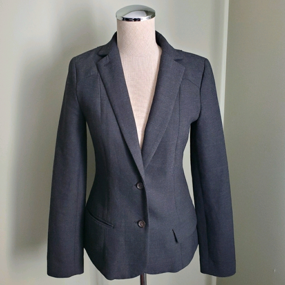 Club Monaco Grey Suit Jacket Sz 0